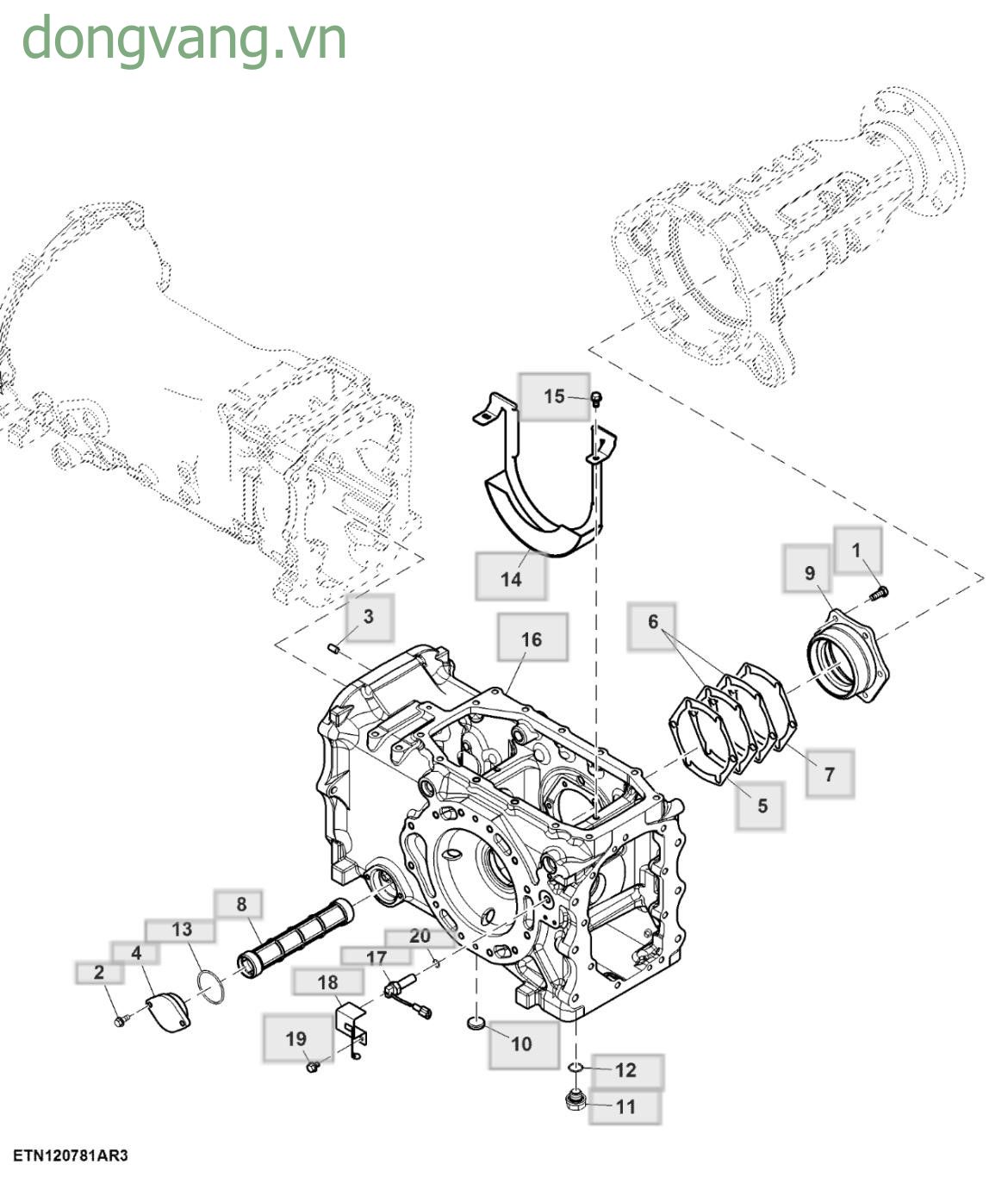 Differential Housing, W/ Single PTO - ST943891